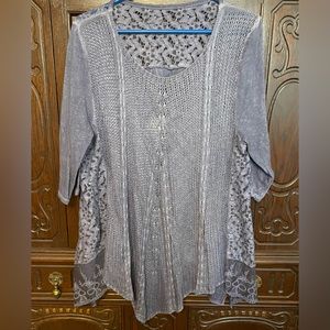 Gray Women's Tunic Top